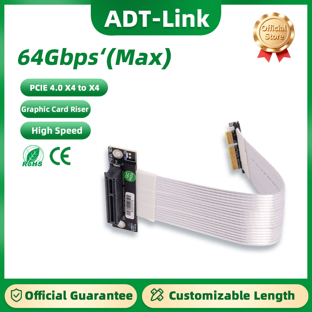 Pcie Riser Cable - ADT-Link K22SL-TL PCIE 4.0 X4 To