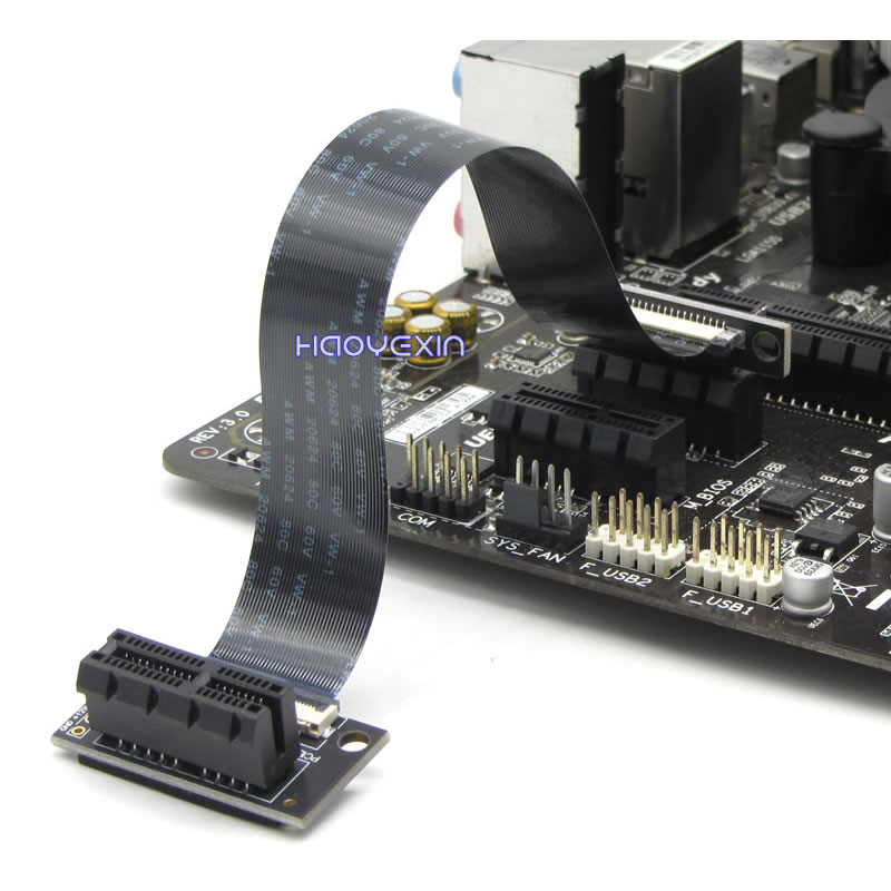 Pcie Riser Cable - Pci-e 1X FPC Thể Hiện 1X