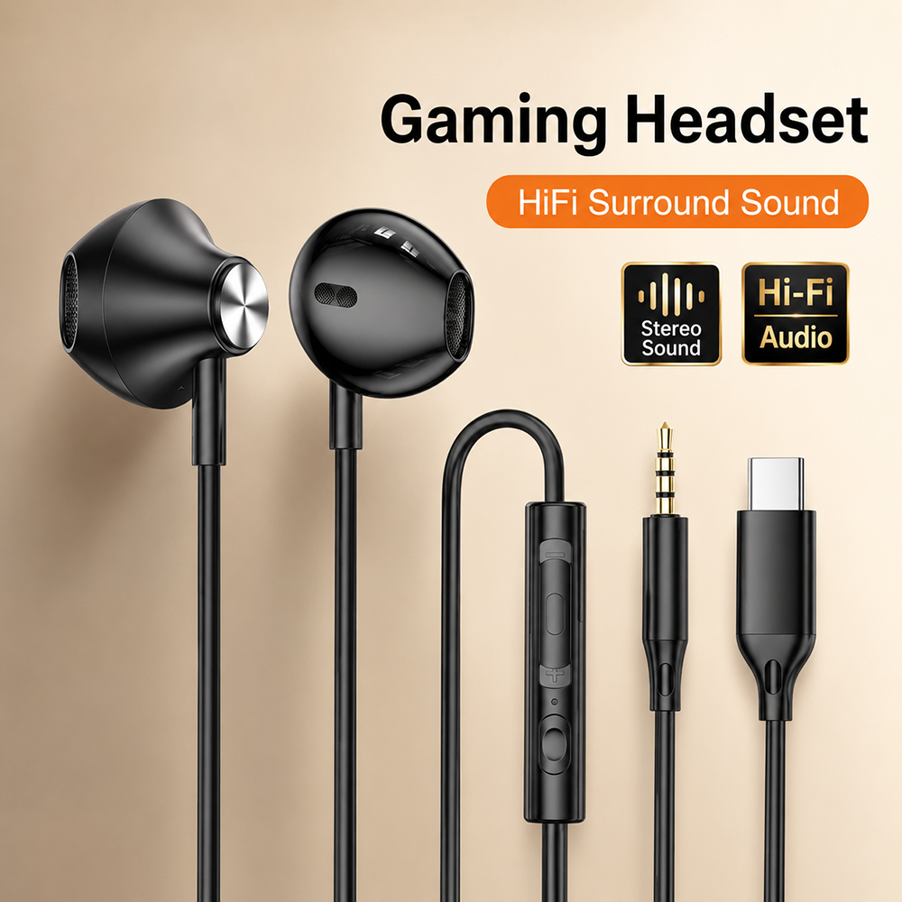 Pc Gaming Xiaomi - HiFi Surround Headphones Bass Stereo Sound