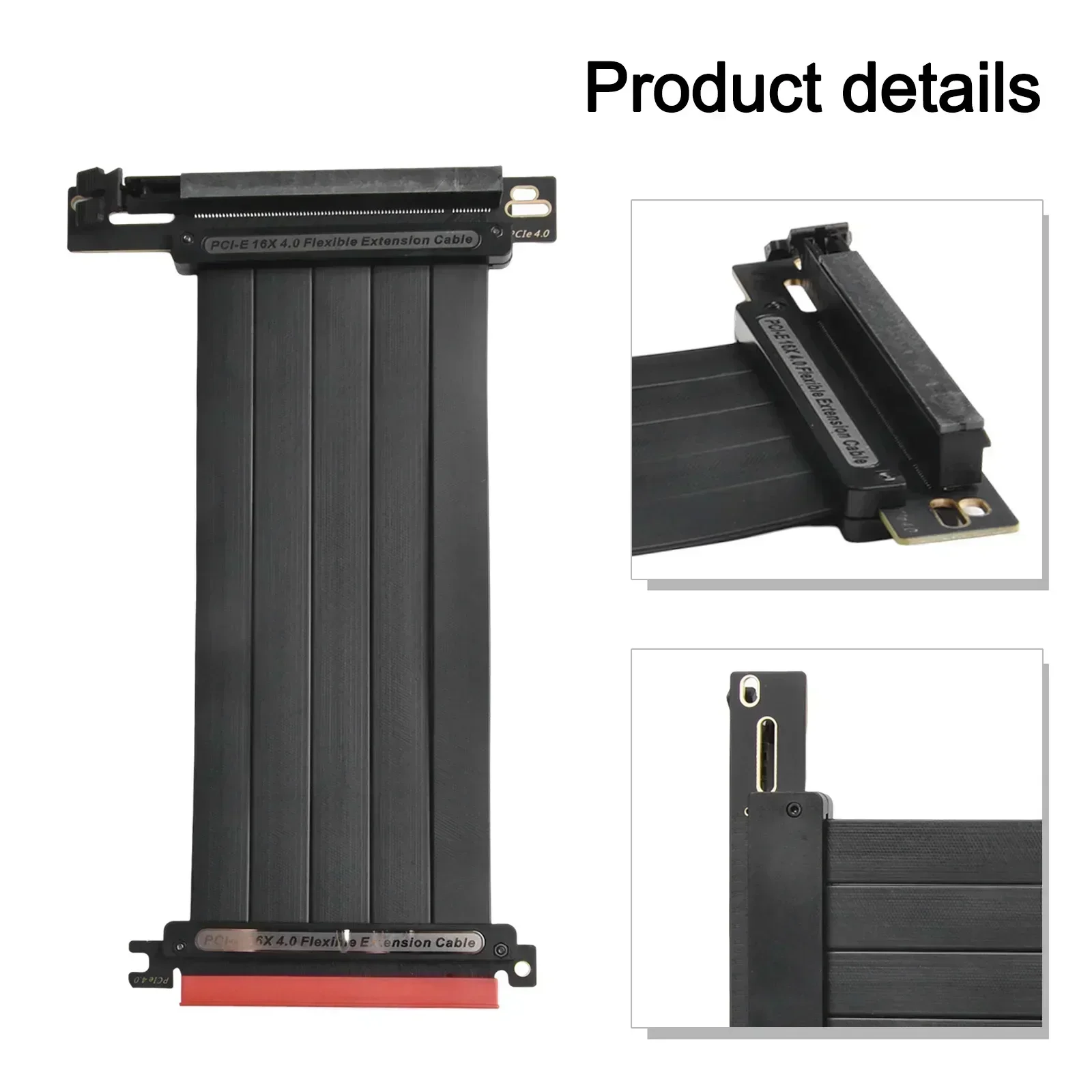 Pcie Riser Cable - TEUCER PCI-E 4.0 X16 Riser Cable
