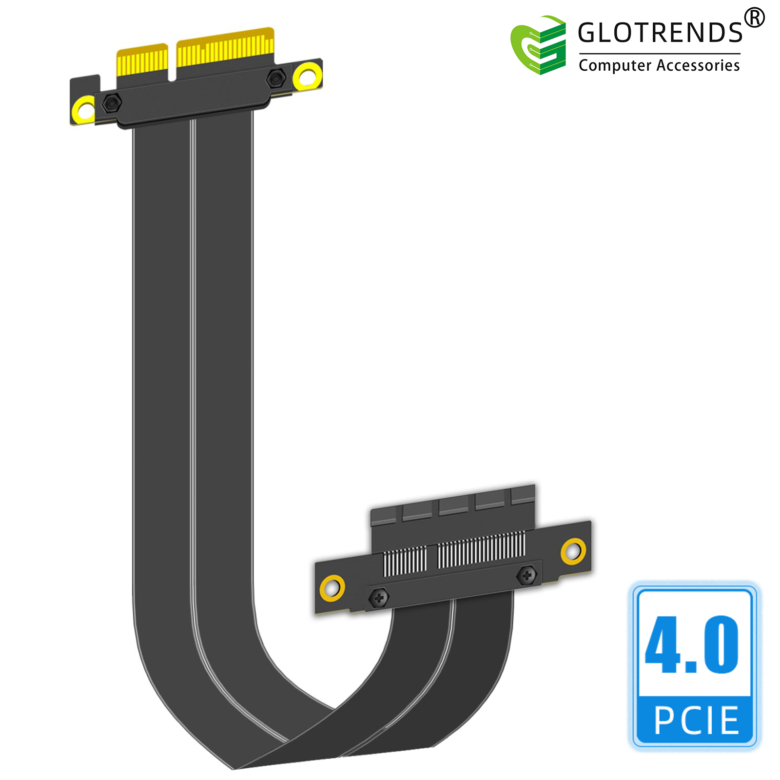 Pcie Riser Cable - PCIe 4.0 X4 Riser Cable, 180