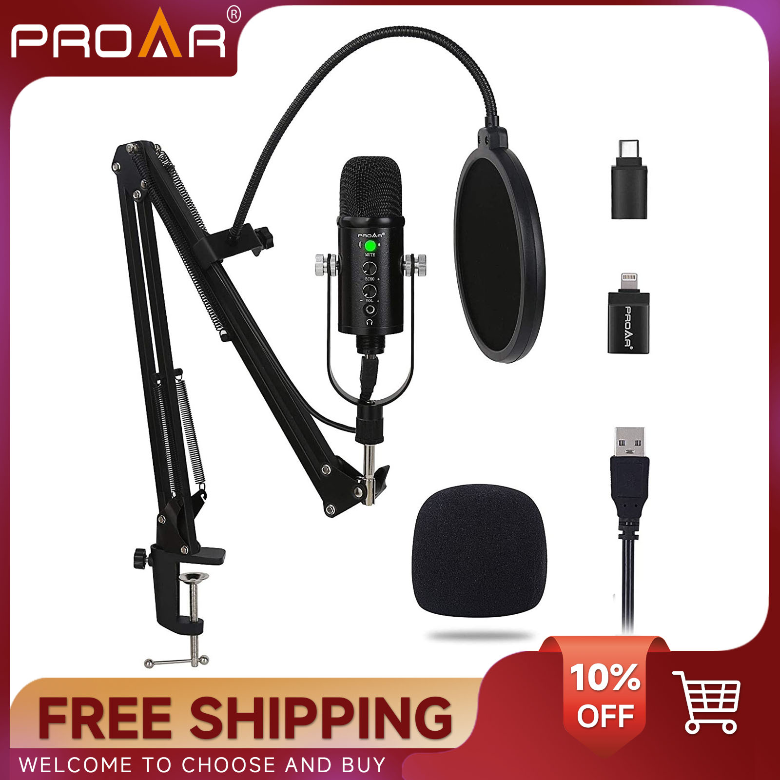 BM86 USB Condenser Microphone  - đánh giá và giá Pc Gaming Youtubers