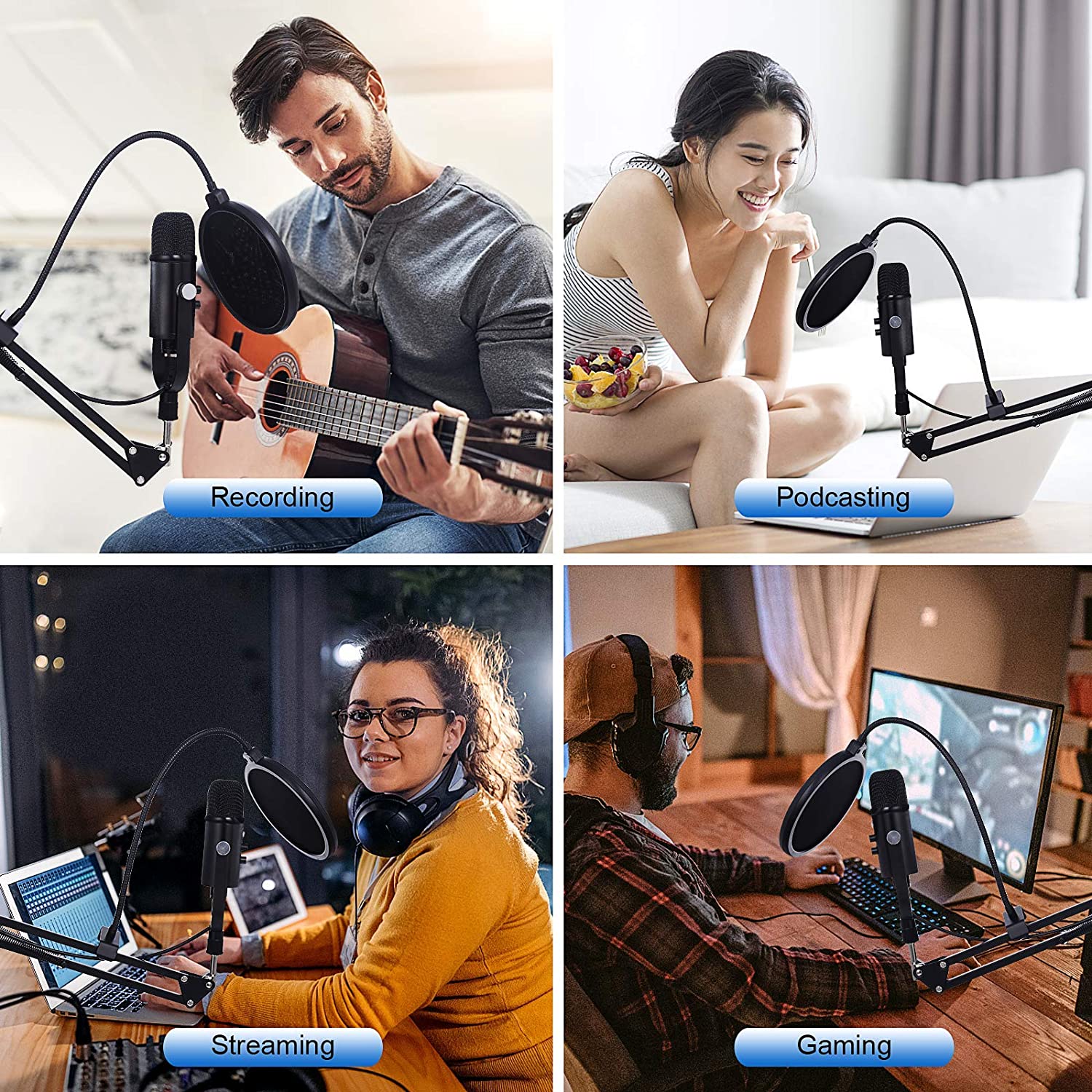 BM86 USB Condenser Microphone  - đánh giá và giá Pc Gaming Youtubers