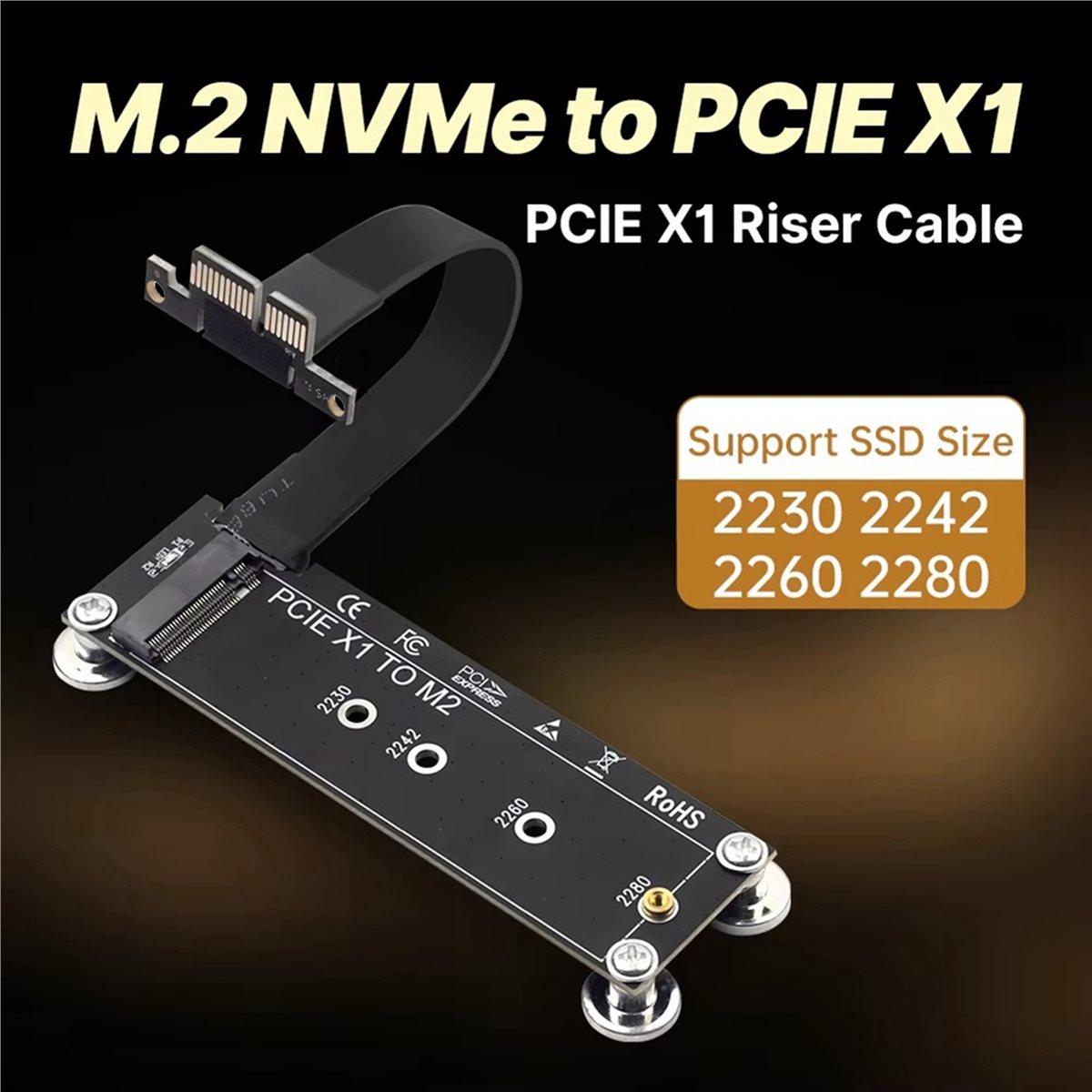 L77A PCI-E 3.0 X1 to M.2 NVMe  - đánh giá và giá Pcie Riser Cable