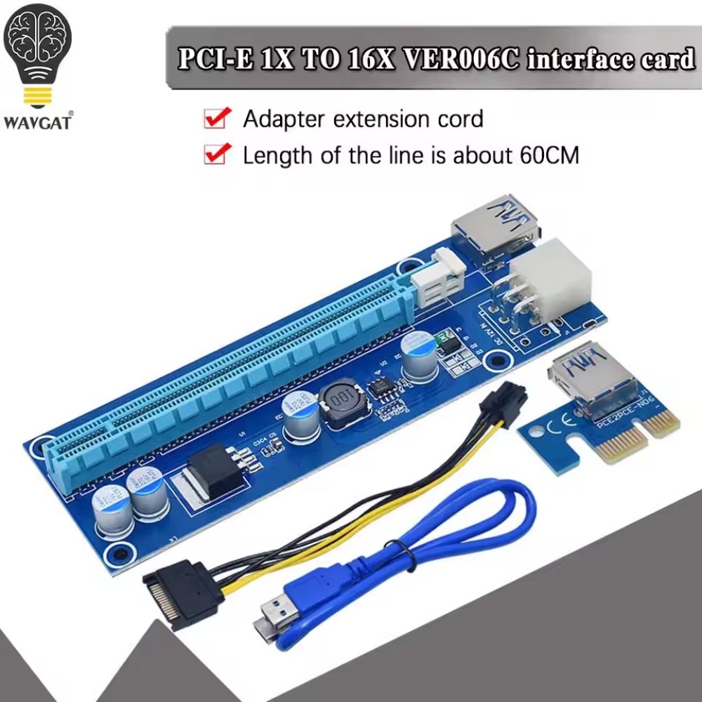 VER006C PCI-E Riser Card 006C  - đánh giá và giá Pcie Riser Cable