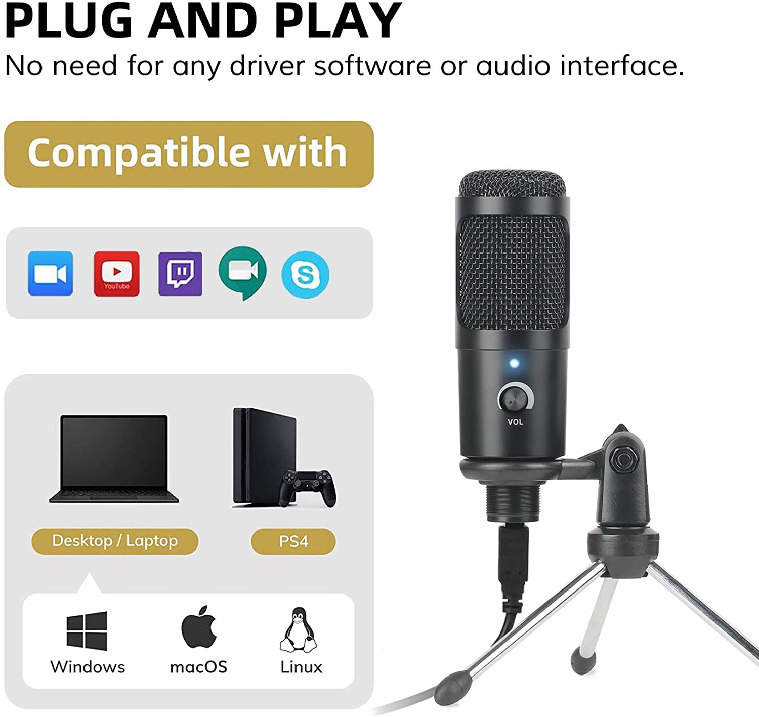 USB Micro Điện Dung Micro Thu  - đánh giá và giá Pc Gaming Youtubers