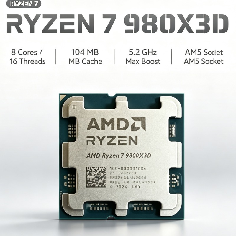 AMD Ryzen 7 9800X3D PC Process - đánh giá và giá Pc Gaming Ddr5