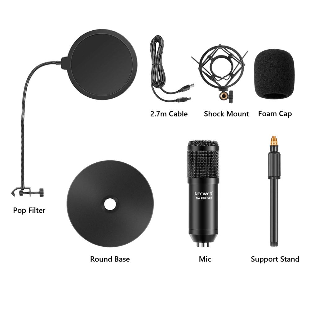 Neewer USB Microphone Kit-Plug - đánh giá và giá Pc Gaming Youtubers