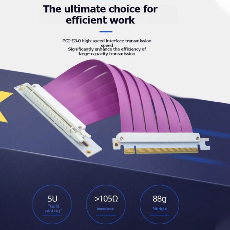 DT23 PCIE 3.0 X16 GPU Riser Ca - đánh giá và giá Pcie Riser Cable